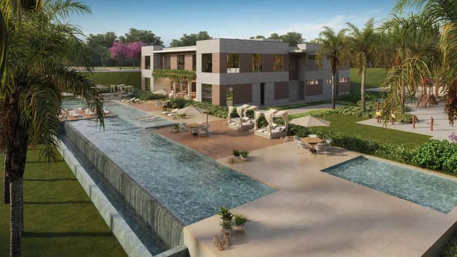 Parque aquático do clube